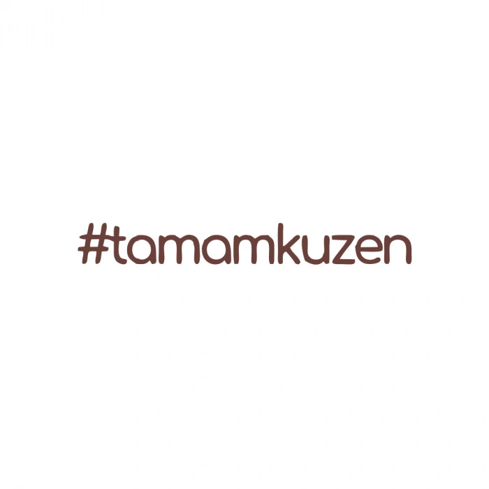 #tamamkuzen Araba Sticker 17x17 Cm Kahverengi