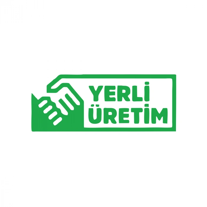 Yerli Üretim Araba Sticker 17x17 Cm Yeşil