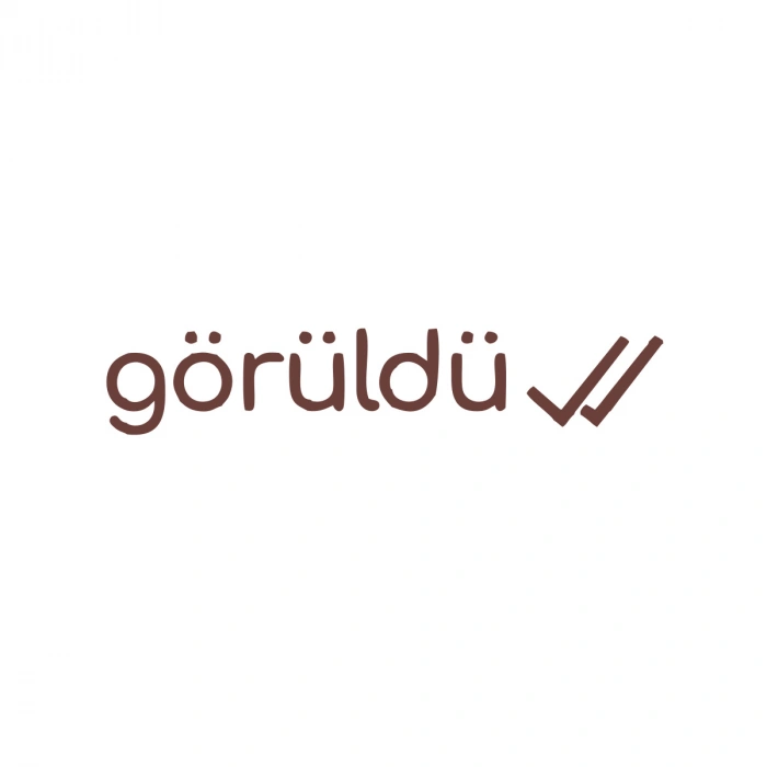 Görüldü Araba Sticker 17x17 Cm Kahverengi