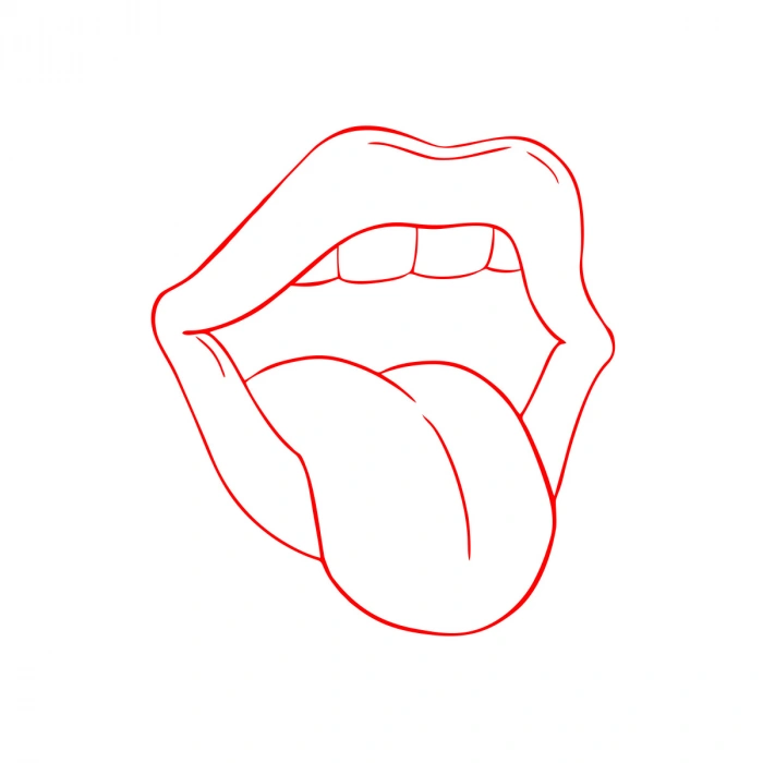 Dil Araba Sticker 17x17 Cm Kırmızı