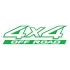 4x4 Ofroad Sticker 17x17 Cm Yeşil