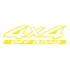 4x4 Ofroad Sticker 17x17 Cm Sarı