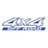 4x4 Ofroad Sticker 17x17 Cm Mavi