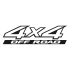 4x4 Ofroad Sticker 17x17 Cm Siyah