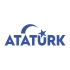 Atatürk yazısı ve Ayyıldız Sticker17x17 Cm Mavi