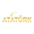 Atatürk yazısı ve Ayyıldız Sticker17x17 Cm Gold