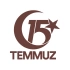 15 Temmuz  Sticker 17x17 Cm Kahverengi