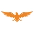 Kartal Sticker17x17 Cm Turuncu