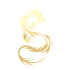 Ejderha Sticker 17x17 Cm Gold