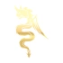 Ejderha Sticker 17x17 Cm Gold