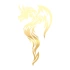 Ejderha Sticker 17x17 Cm Gold