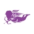 Eros Sticker 17x17 Cm Mor