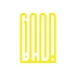 Good Bad Sticker17x17 Cm Sarı