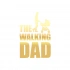 The Walking Dad Sticker 17x17 Cm Gold