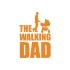 The Walking Dad Sticker 17x17 Cm Turuncu