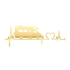 Ritim Karavan Sticker 17x17 Cm Gold