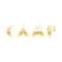 Camp Kamp Sticker17x17 Cm Gold