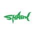 Shark Köpek Balığı Sticker 17x17 Cm Yeşil