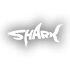 Shark Köpek Balığı Sticker 17x17 Cm Beyaz