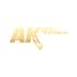 ak47 sticker17x17 Cm Gold