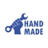 Hand Made Anahtar El Yapımı Sticker17x17 Cm Mavi