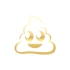 Sevimli Gülen B*k Emoji Sticker17x17 Cm Gold