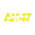 ak47 sticker 17x17 Cm Sarı