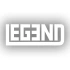 Legend Efsane Sticker 17x17 Cm Beyaz