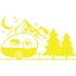 Karavan Dağlar Sticker 17x17 Cm Sarı