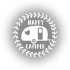 Happy Campers Sticker 17x17 Cm Beyaz