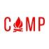 Kamp Yazı Sticker 17x17 Cm Kırmızı