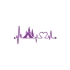 Kamp Love Ritim Sticker 17x17 Cm Mor