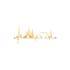 Kamp Love Ritim Sticker 17x17 Cm Gold