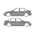 Basık Opel Vectra Sticker 17x17 Cm Gri
