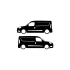 Basık Doblo Sticker 17x17 Cm Siyah