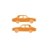 Renault12 Sticker 17x17 Cm Turuncu