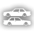 Basık Bmw E30 Sticker 17x17 Cm Beyaz