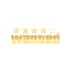 Wanted Sticker 17x17 Cm Gold