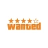 Wanted Sticker 17x17 Cm Turuncu