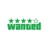 Wanted Sticker 17x17 Cm Yeşil
