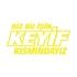 Biz Bu işin Keyif Kısmındayız 17x17 Cm Sarı