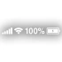  Batarya Pil Wifi Icon Oto Sticker 17x17 Cm Beyaz