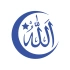 Türk Bayrağı ve Allah Sticker 17x17 Cm Mavi