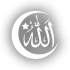 Türk Bayrağı ve Allah Sticker 17x17 Cm Beyaz