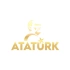 Atatürk Türk Bayrağı Sticker 17x17 Cm Gold