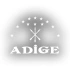 Adige Çerkez Bayrağı Sticker 17x17 Cm Beyaz