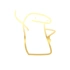 Tel Adam Araba Stickeri 17x17 Cm Gold