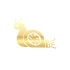 Salyangoz Araba Sticker 17x17 Cm Gold
