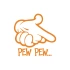Pew Pew Araba Stickeri 17x17 Cm Turuncu