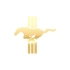 Mustang Amblemi Araba Stickeri 17x17 Cm Gold